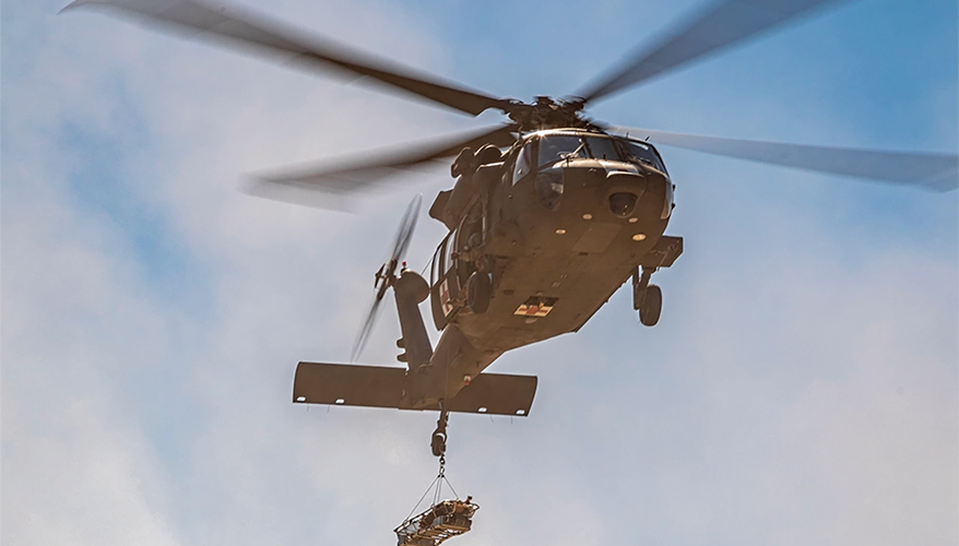 AI to Reduce Litter Swaying During Helicopter Rescues
